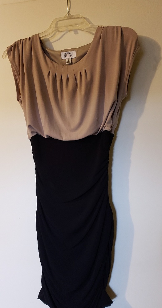Small two toned polyester/spandex dress